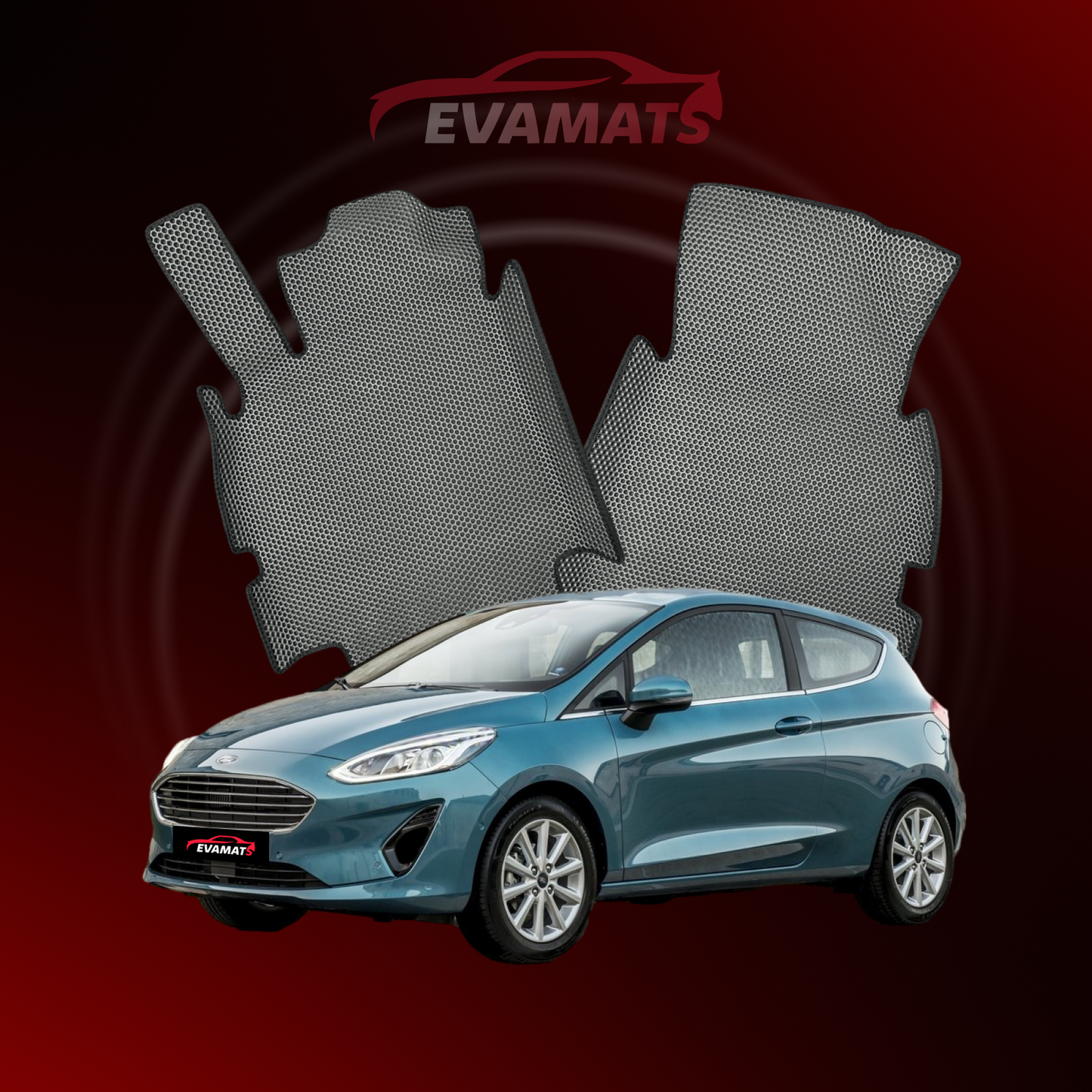 Car mats EVAMATS for Ford Fiesta 7 gen 2017-2023 year HATCHBACK 3 door