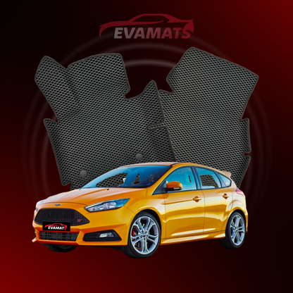 Car mats EVAMATS for Ford Focus ST 3 gen 2012-2018 year HATCHBACK 5 door