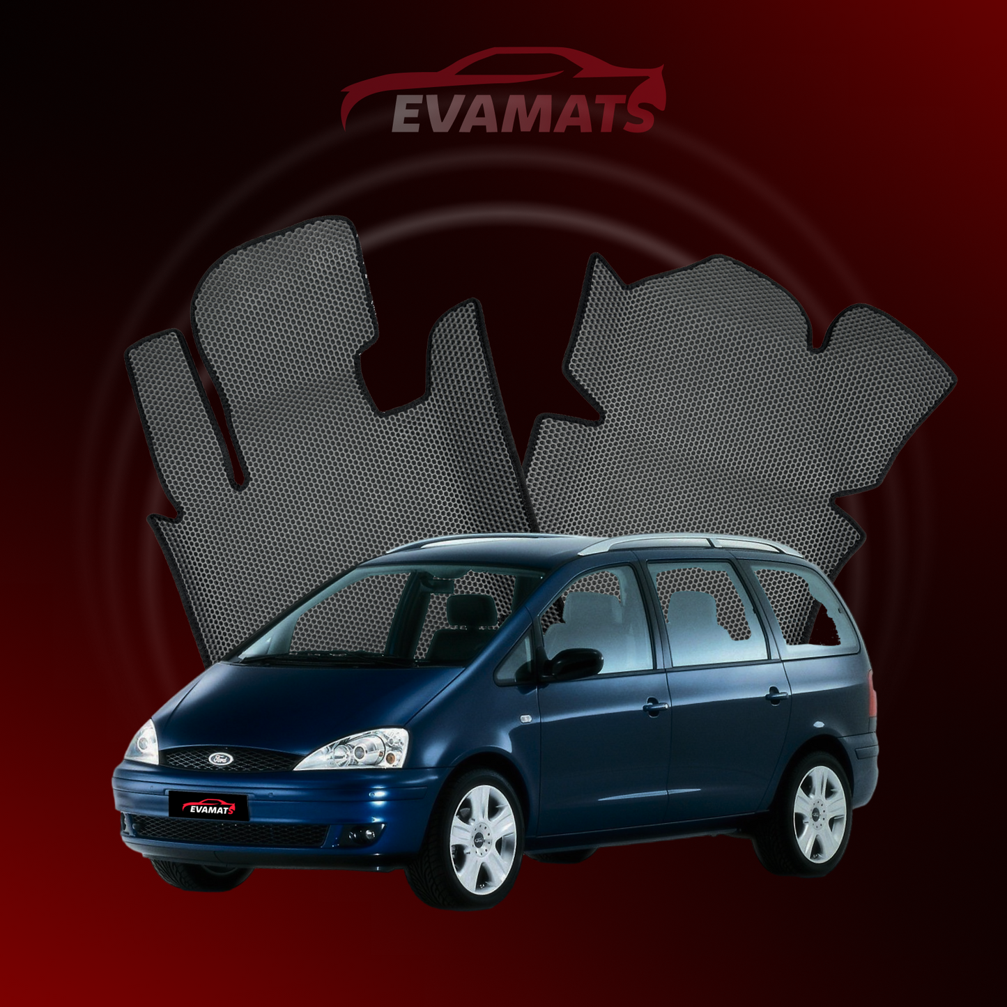 Car mats EVAMATS for Ford Galaxy 1 gen 1995-2006 year MINIVAN