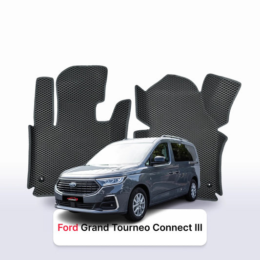 Car mats EVAMATS for Ford Grand Tourneo Connect 3 gen 2021-2027 year MINIVAN 7  seater