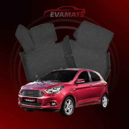 Alfombrillas de coche EVAMATS para Ford KA 3ª generación año 2014-2025 HATCHBACK 5 puertas