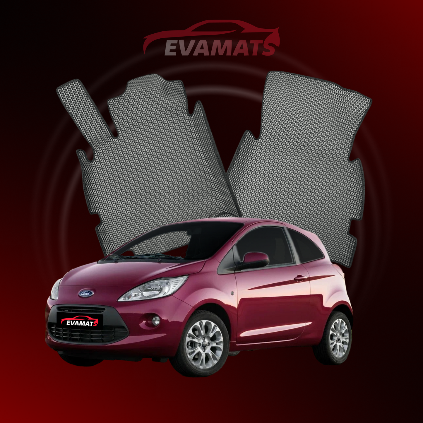 Car mats EVAMATS for Ford KA 2 gen 2008-2016 year HATCHBACK 3 door