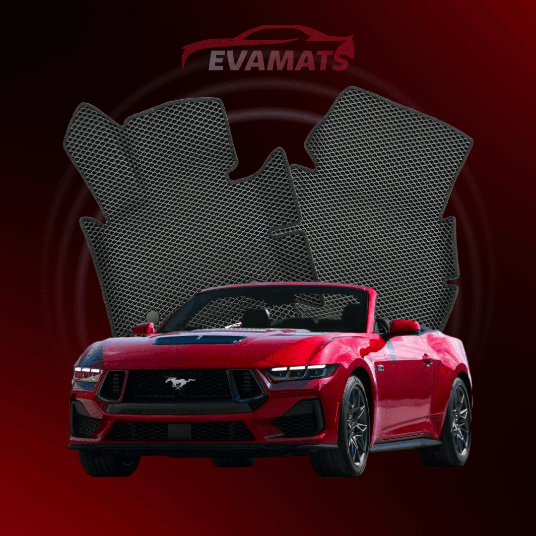 Car mats EVAMATS for Ford Mustang 7 gen 2023-2025 year CABRIO