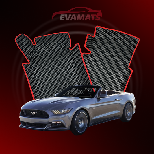 Car mats EVAMATS for Ford Mustang 6 gen 2014-2023 year CABRIO