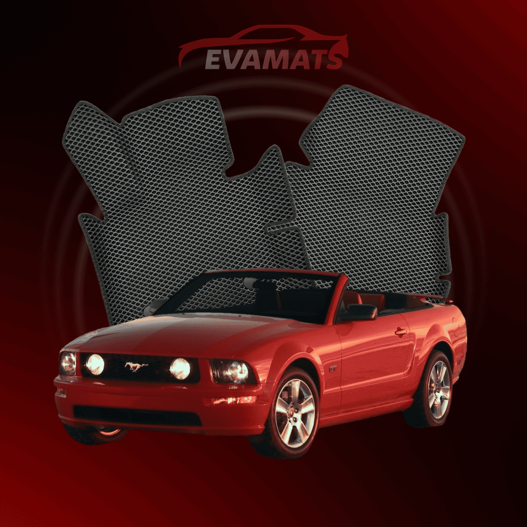 Car mats EVAMATS for Ford Mustang 5 gen 2004-2014 year CABRIO