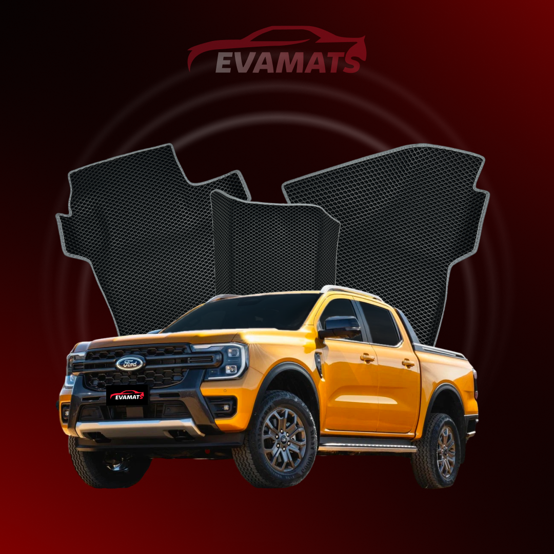 Autokoberce EVAMATS pre Ford Ranger 6 gen 2022-2025 rok PICK-UP dvojitá kabína (Double Cab)