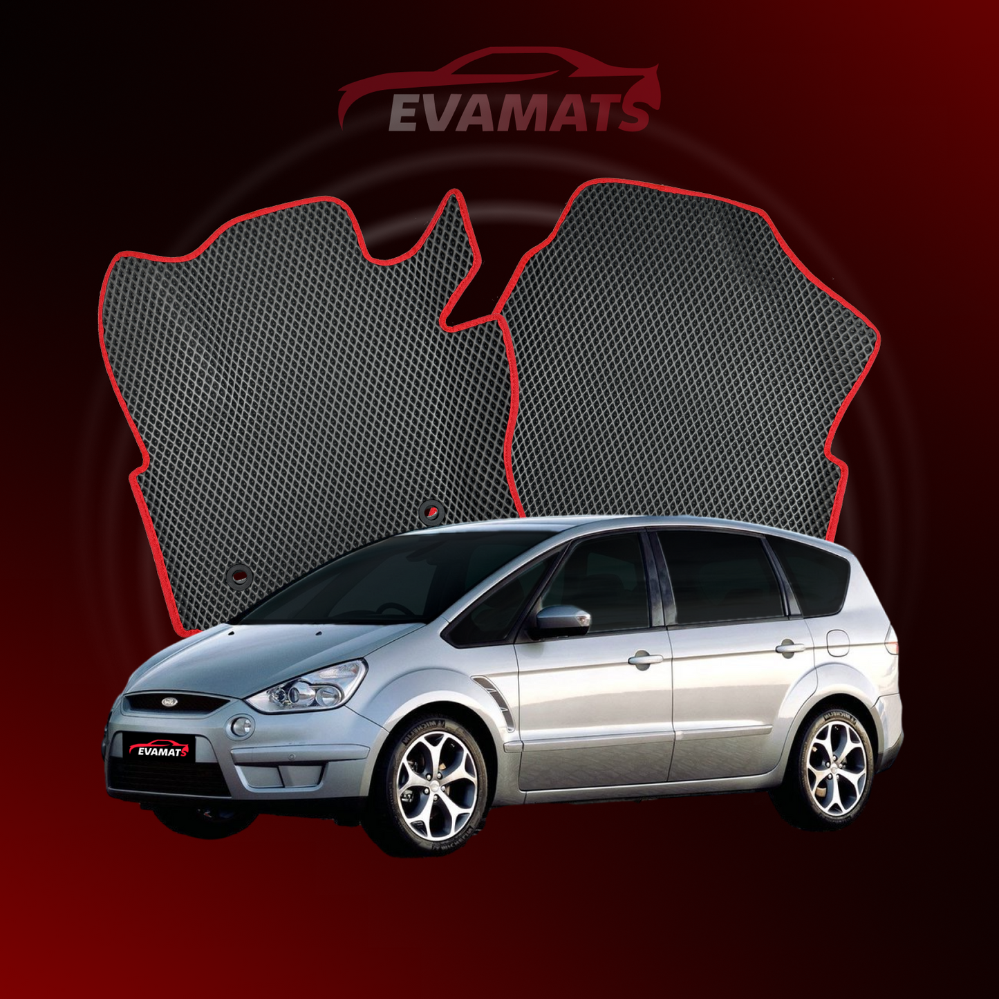 Car mats EVAMATS for Ford S-MAX 1 gen 2006-2015 year MINIVAN 5 seater