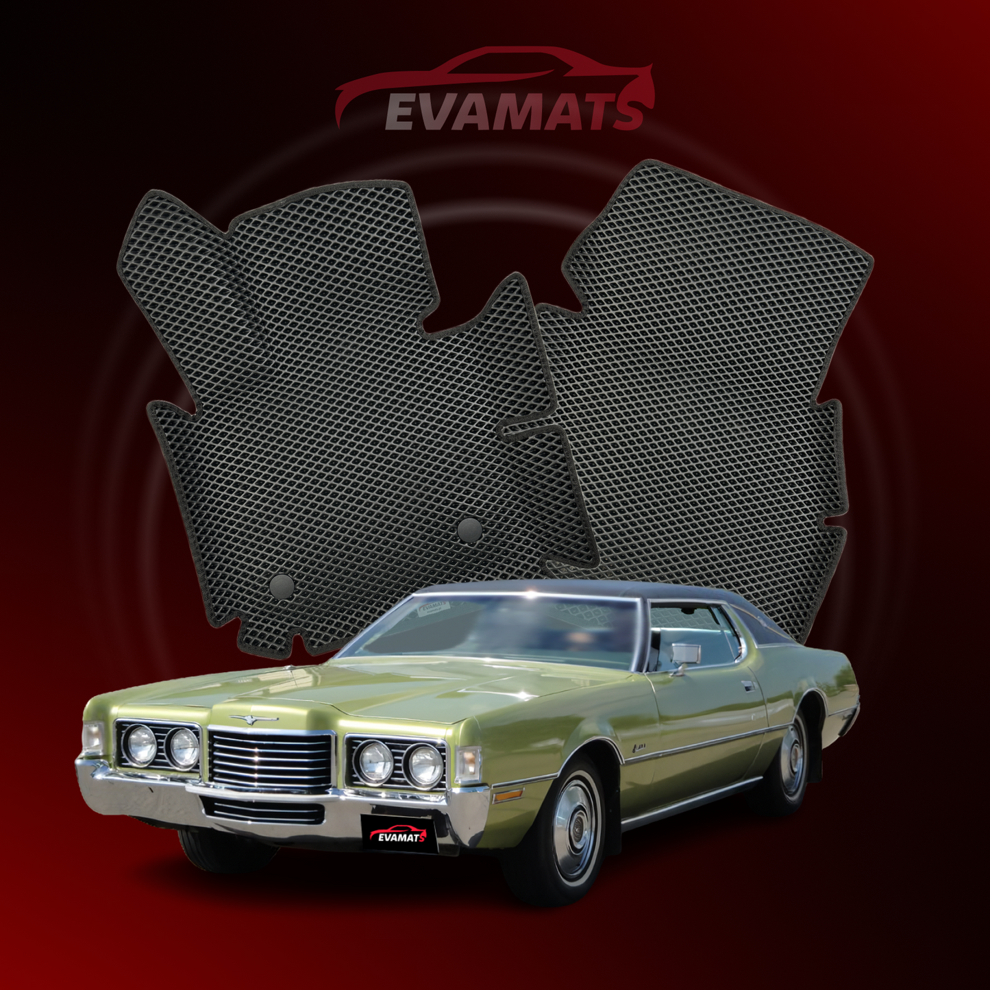 Car mats EVAMATS for Ford Thunderbird 6 gen 1971-1976 year COUPE