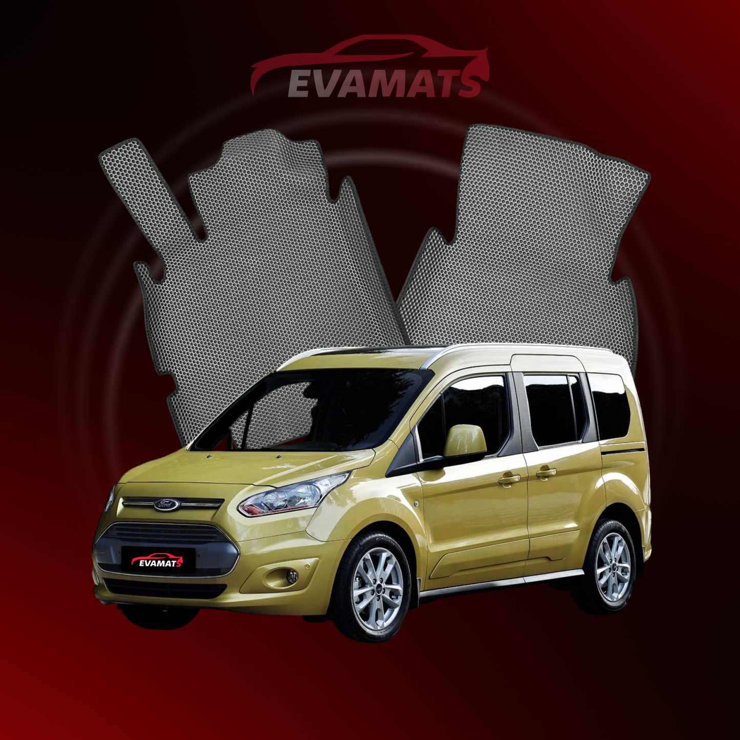 Car mats EVAMATS for Ford Tourneo Connect 2 gen 2012-2022 year MINIVAN 5 seater