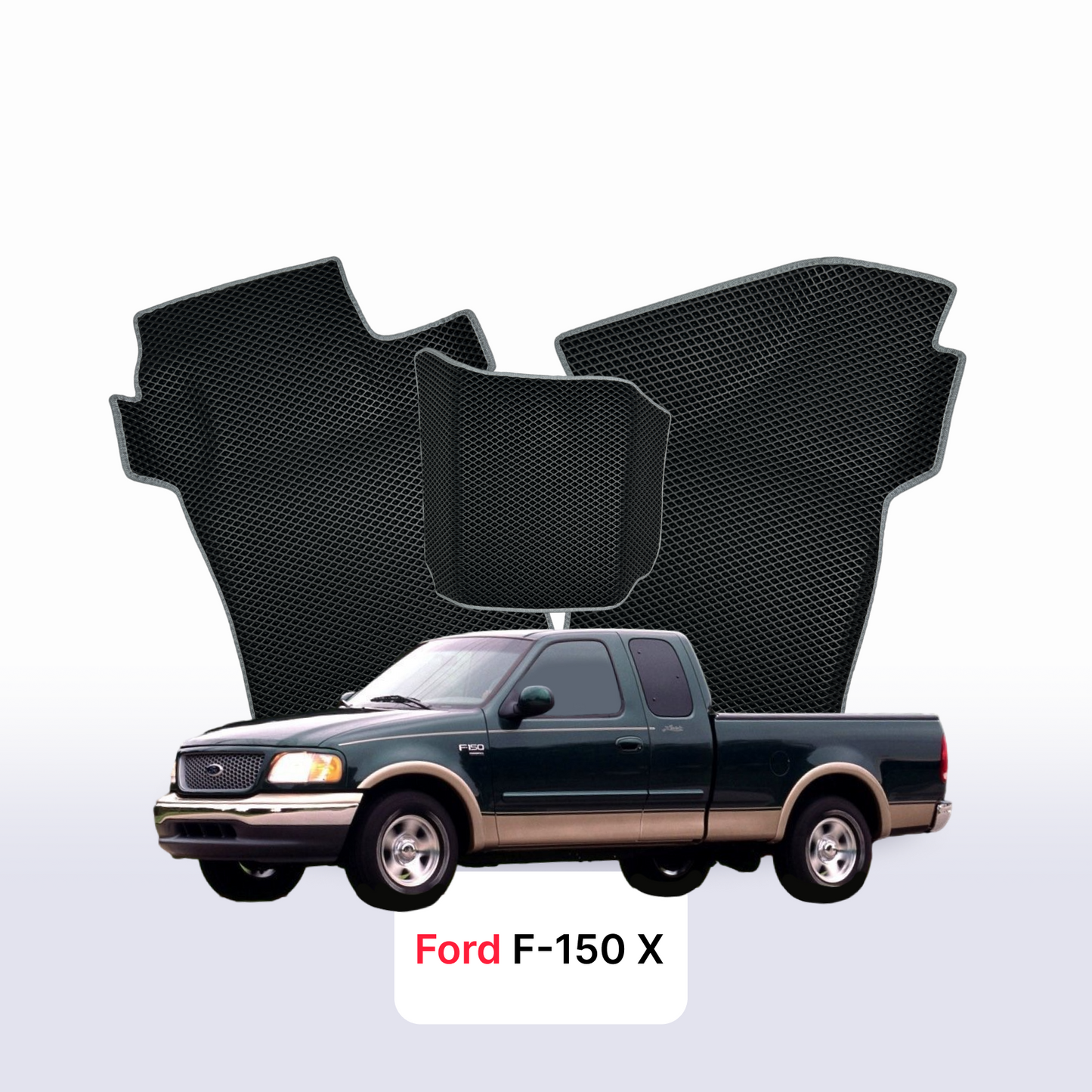Car mats EVAMATS for Ford F-150 10 gen 1996-2004 year PICK-UP one-and-half cabin