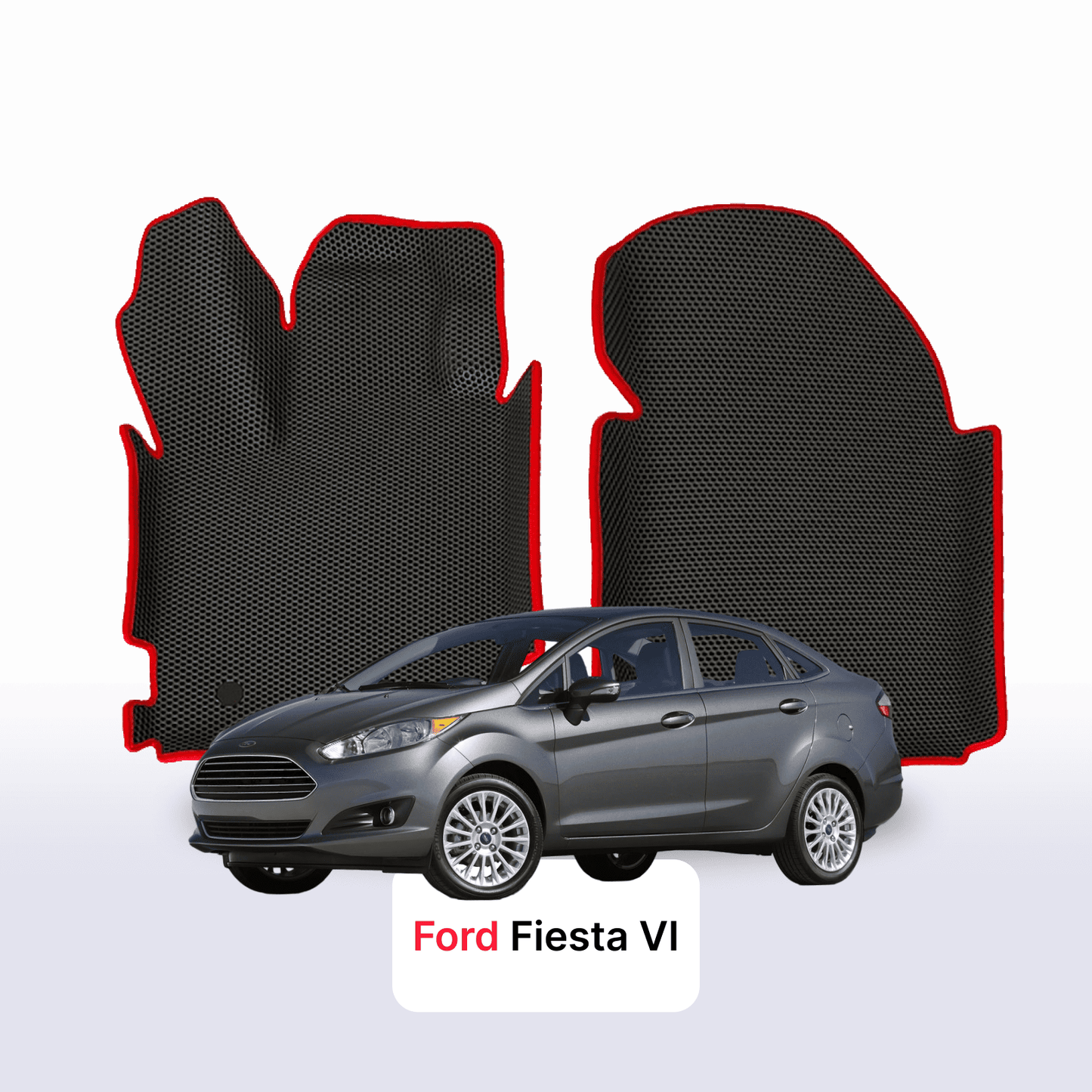 Car mats EVAMATS for Ford Fiesta 6 gen 2008-2017 year SEDAN