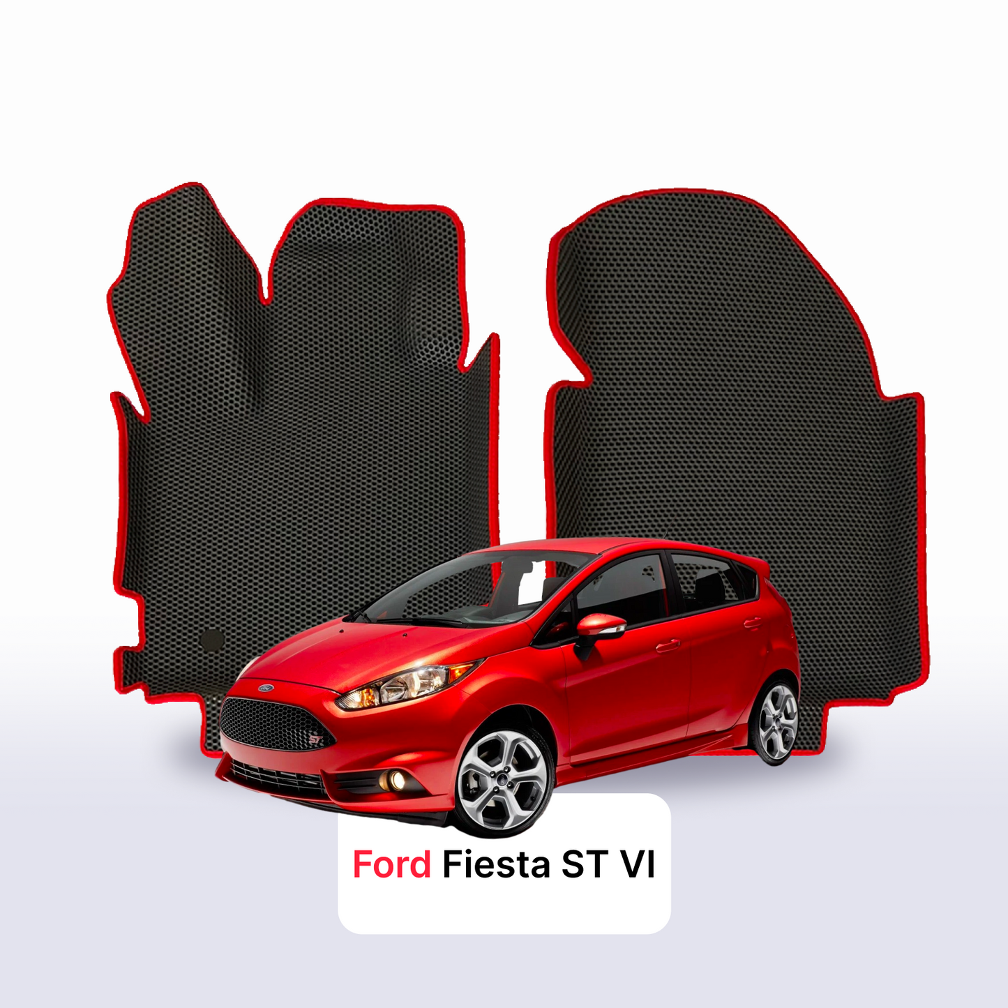 Car mats EVAMATS for Ford Fiesta ST 6 gen 2013-2018 year HATCHBACK 5 door