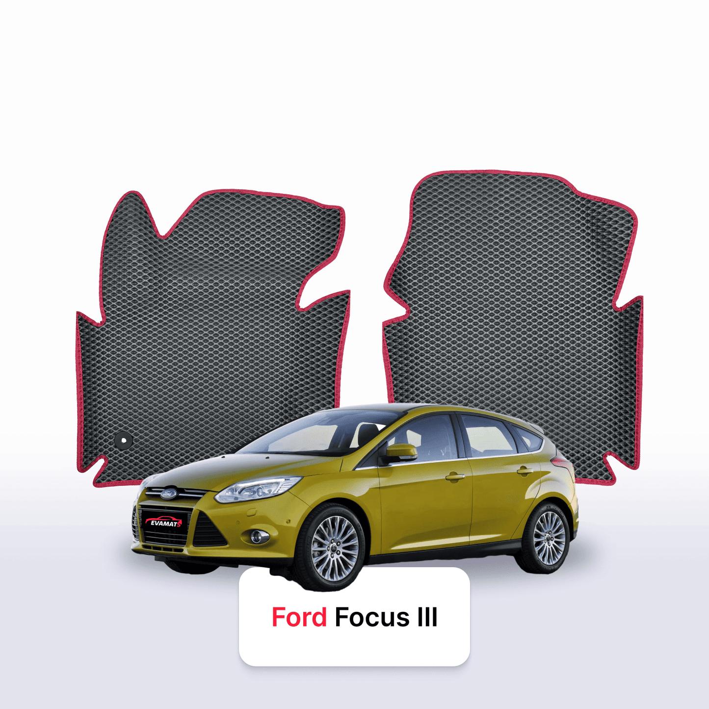 Car mats EVAMATS for Ford Focus(MK3) 3 gen 2010-2019 year HATCHBACK 5 door