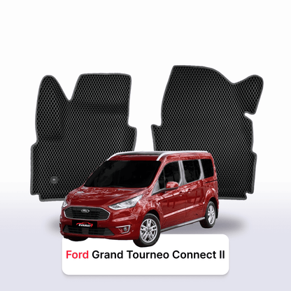 Car mats EVAMATS for Ford Grand Tourneo Connect 2 gen 2012-2022 year MINIVAN 7 seater