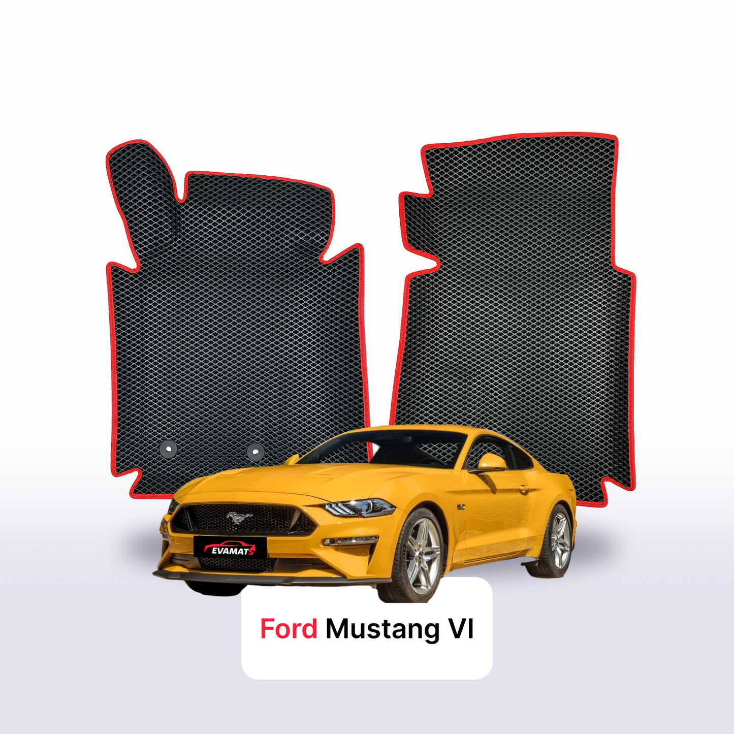 Car mats EVAMATS for Ford Mustang 6 gen 2014-2023 year COUPE