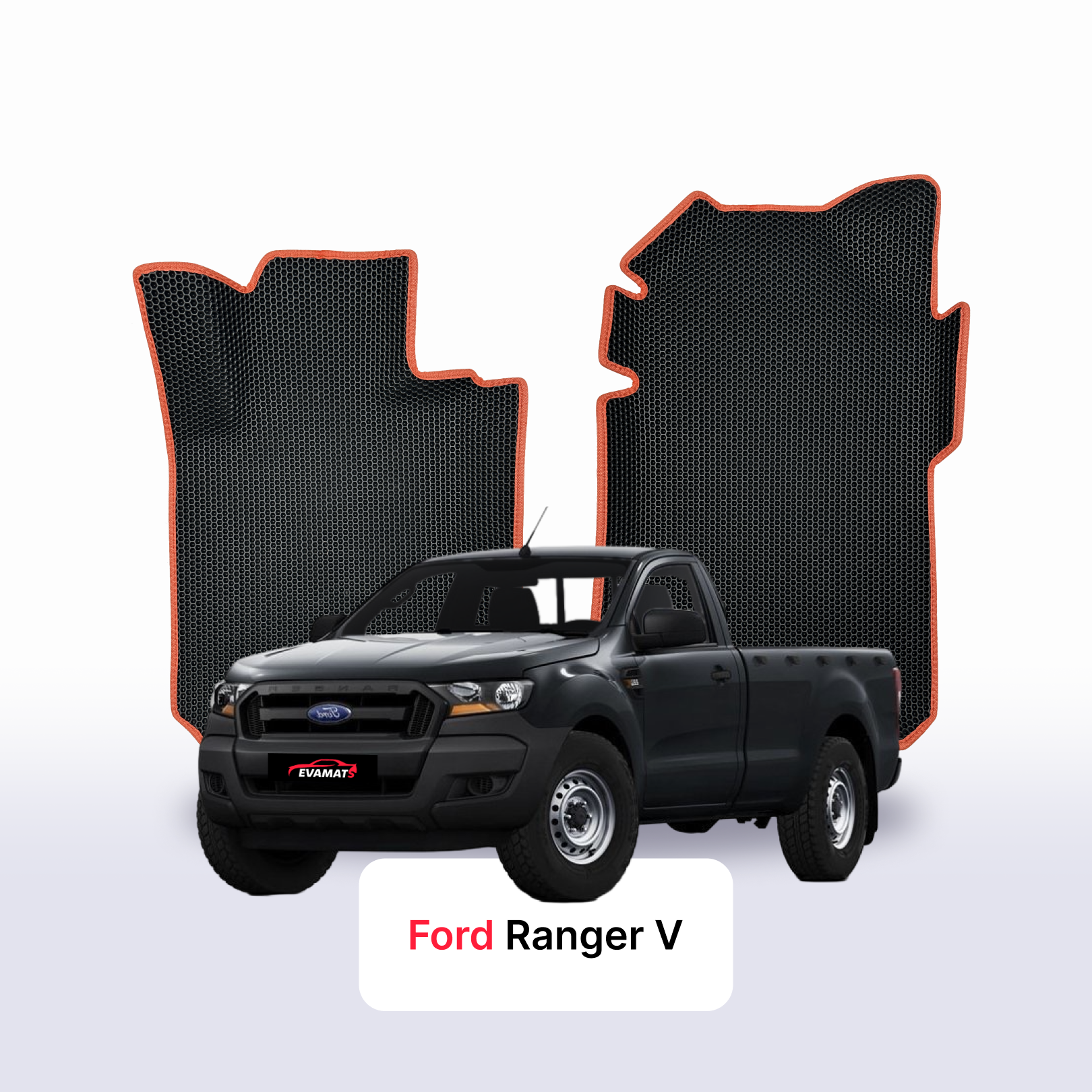 Car mats EVA for Ford Ranger 5 gen 2011-2022 year PICK-UP single cabin