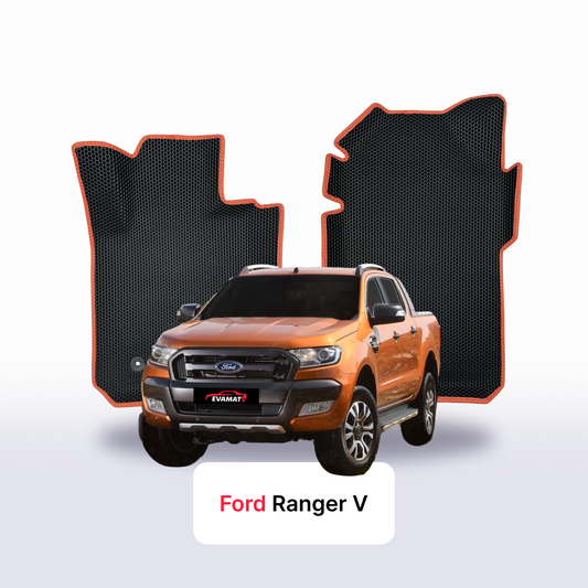 Car mats EVAMATS for Ford Ranger 5 gen 2011-2022 year PICK-UP double cabin (after facelift)