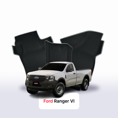 Car mats EVAMATS for Ford Ranger 6 gen 2022-2025 year PICK-UP single cabin