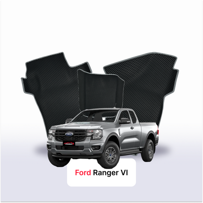 Car mats EVA for Ford Ranger 6 gen 2022-2028 year PICK-UP półtorej kabiny