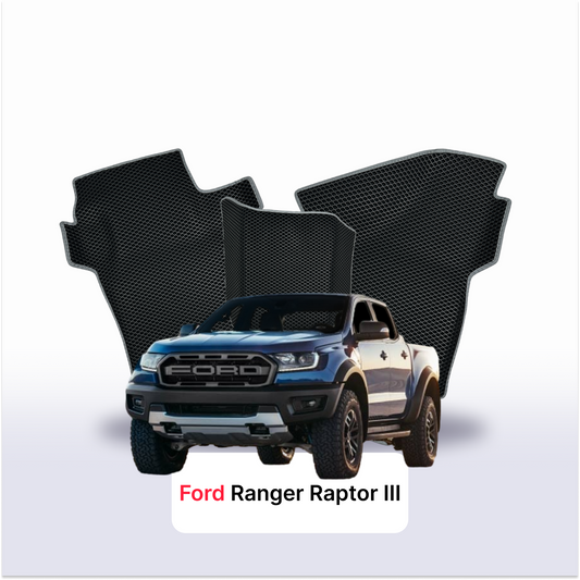 Car mats EVAMATS for Ford Ranger Raptor 5 gen 2019-2023 year PICK-UP double cabin