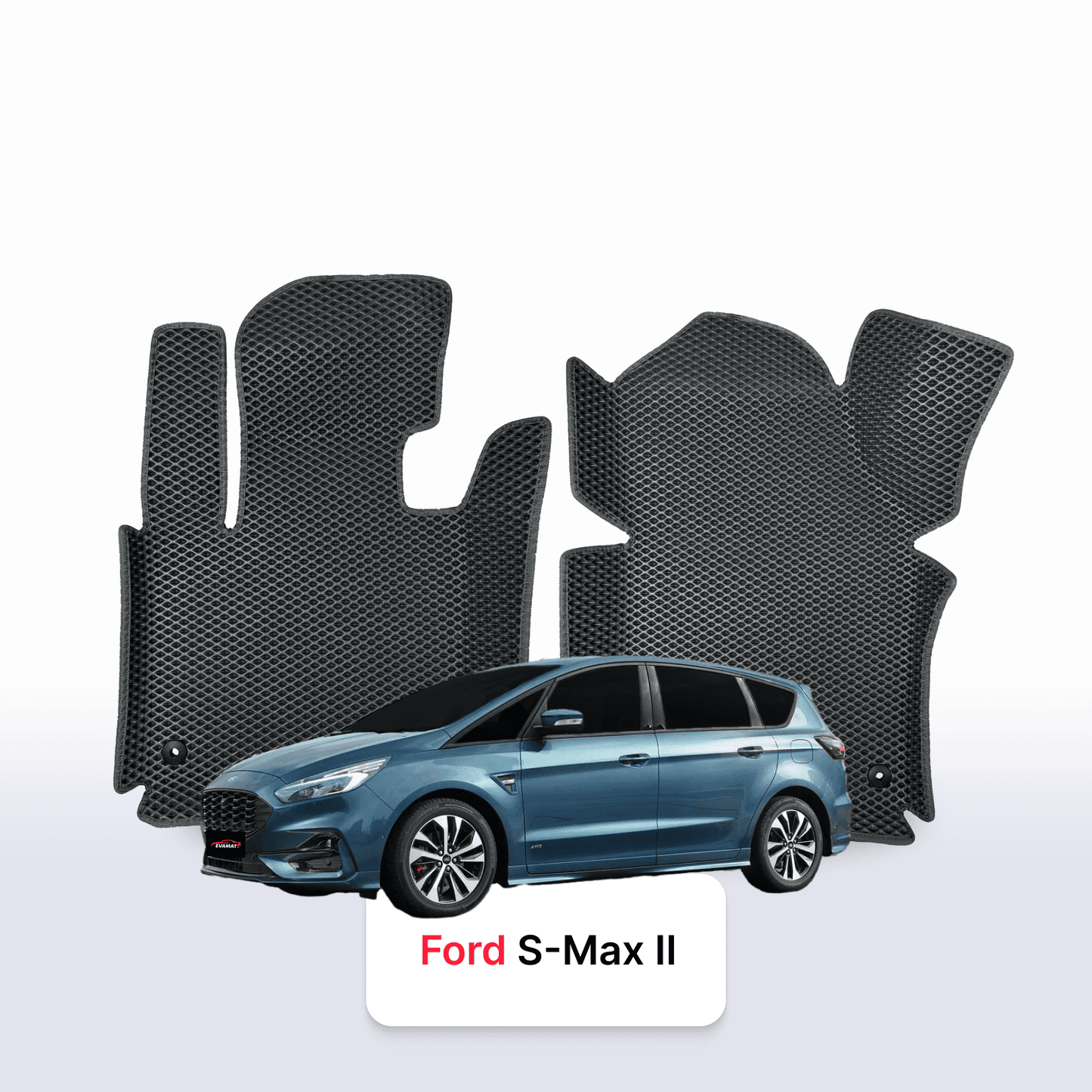 Car mats EVA for Ford S-MAX(MK2) 2 gen 2015-2023 year MINIVAN 7  seater