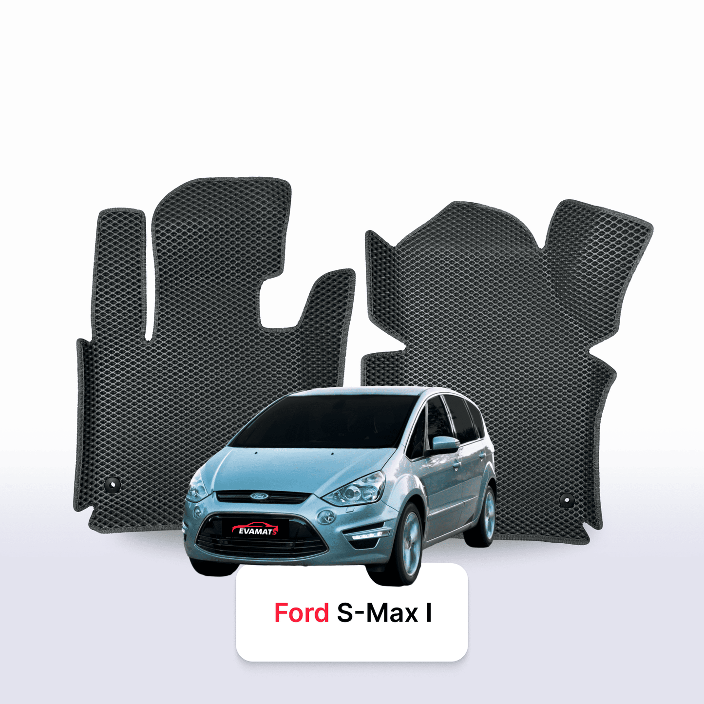 Car mats EVAMATS for Ford S-MAX 1 gen 2006-2015 year MINIVAN 7 seater