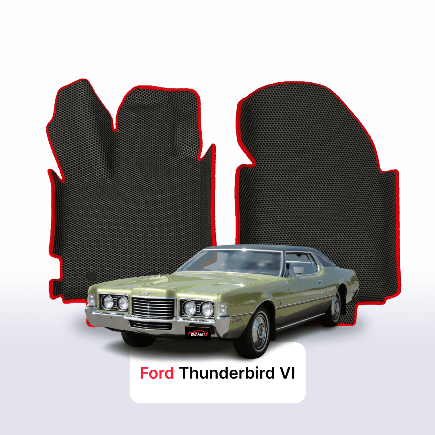 Car mats EVAMATS for Ford Thunderbird 6 gen 1971-1976 year COUPE