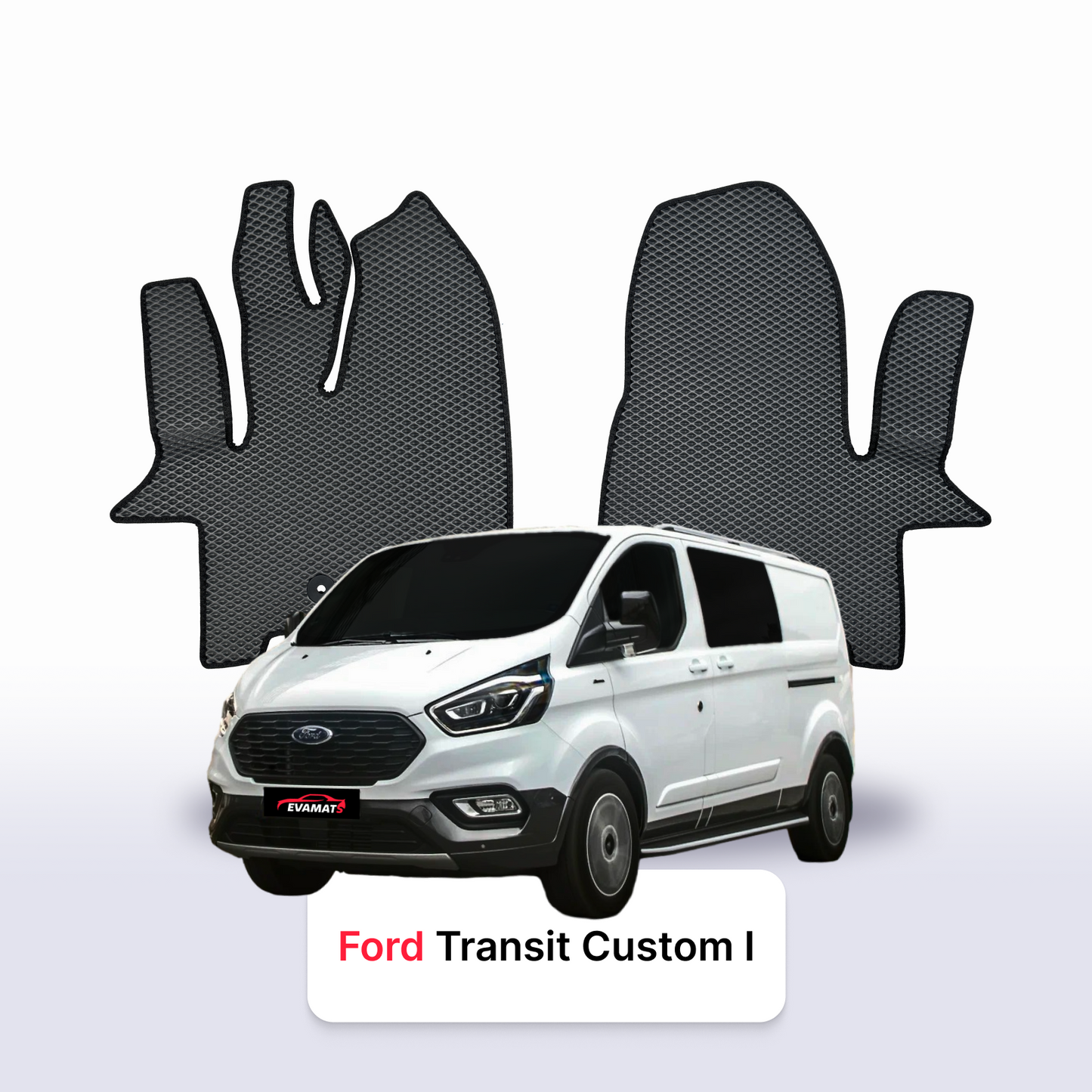 Car mats EVAMATS for Ford Transit Custom 1 gen 2012-2023 year MINIVAN