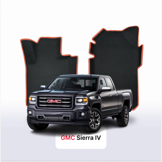 Car mats EVA for GMC Sierra 4 gen 2013-2019 year Pick-Up double cabin