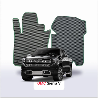 Car mats EVA for GMC Sierra 5 gen 2018-2026 year Pick-Up double cabin