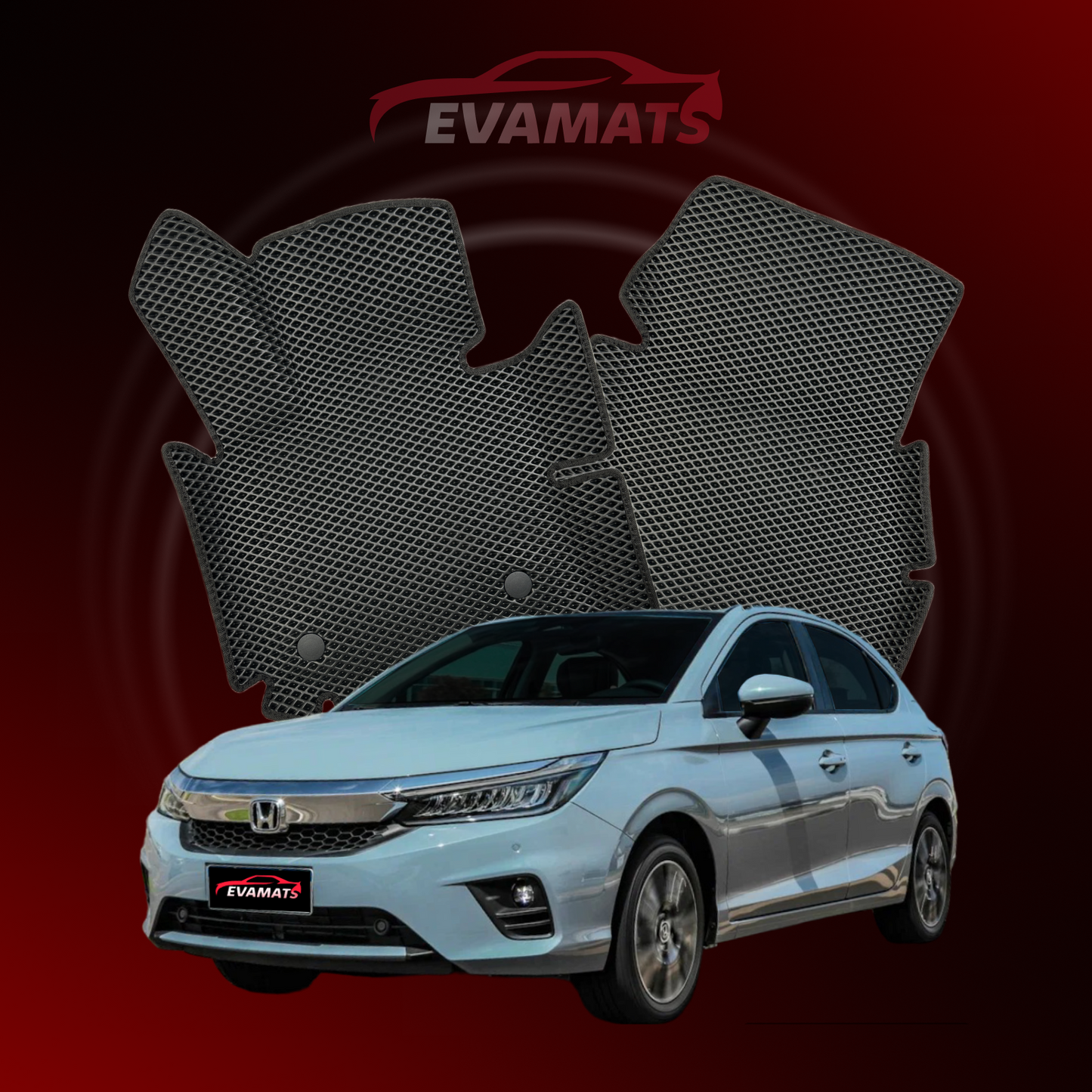 Car mats EVAMATS for Honda City 7 gen 2019-2025 year HATCHBACK 5 door