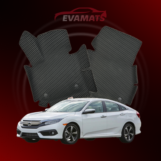 Tapis de voiture EVAMATS pour Honda Civic 10 gen 2015-2021 année BERLINE