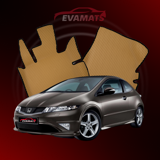 Tapis de voiture EVAMATS pour Honda Civic 8 gen 2005-2012 année HATCHBACK 3 portes