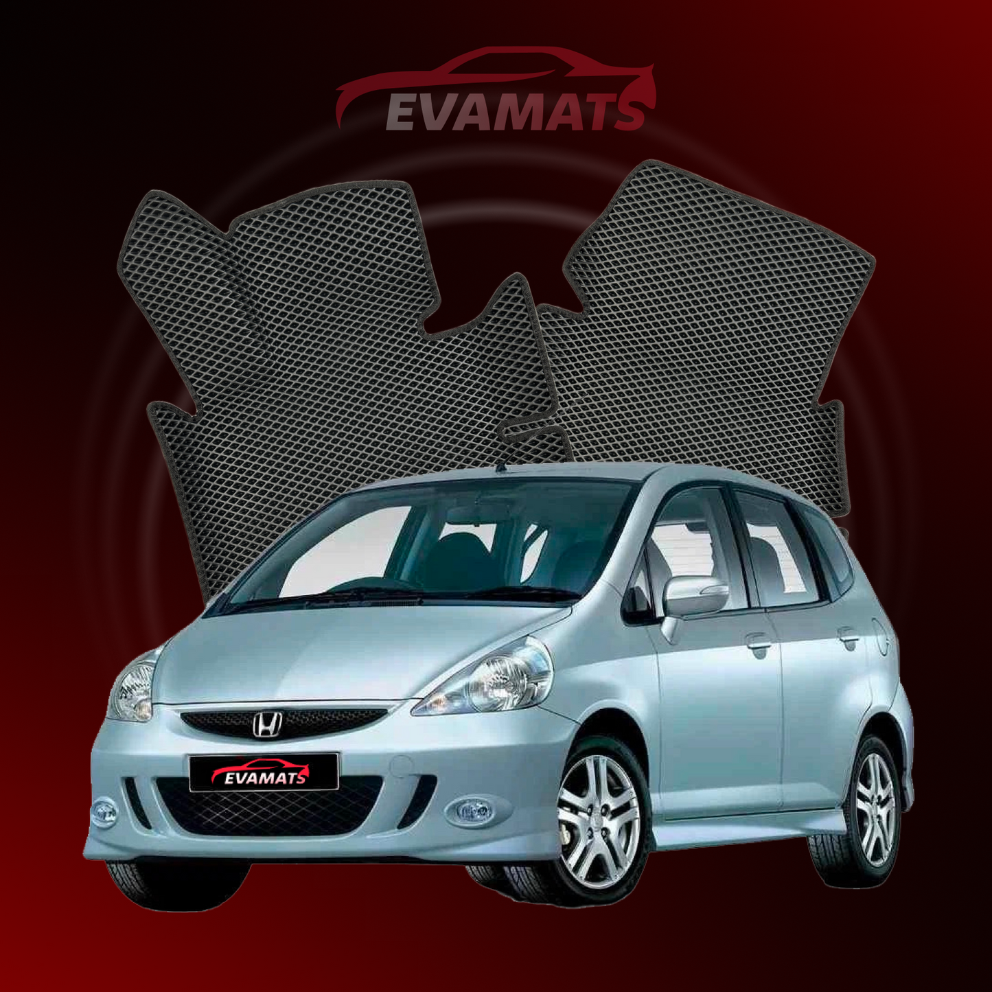 Tapis de voiture EVAMATS pour Honda Jazz 1 génération 2001-2008 année HATCHBACK 5 portes