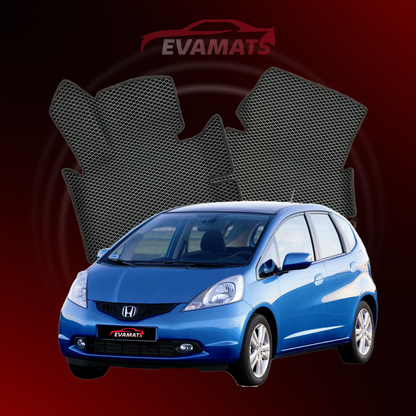 Car mats EVAMATS for Honda Jazz 2 gen 2008-2014 year HATCHBACK 5 door