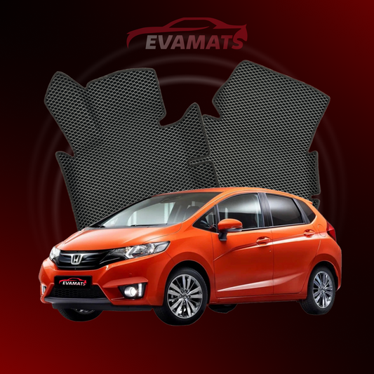 Car mats EVAMATS for Honda Jazz 3 gen 2014-2020 year HATCHBACK 5 door