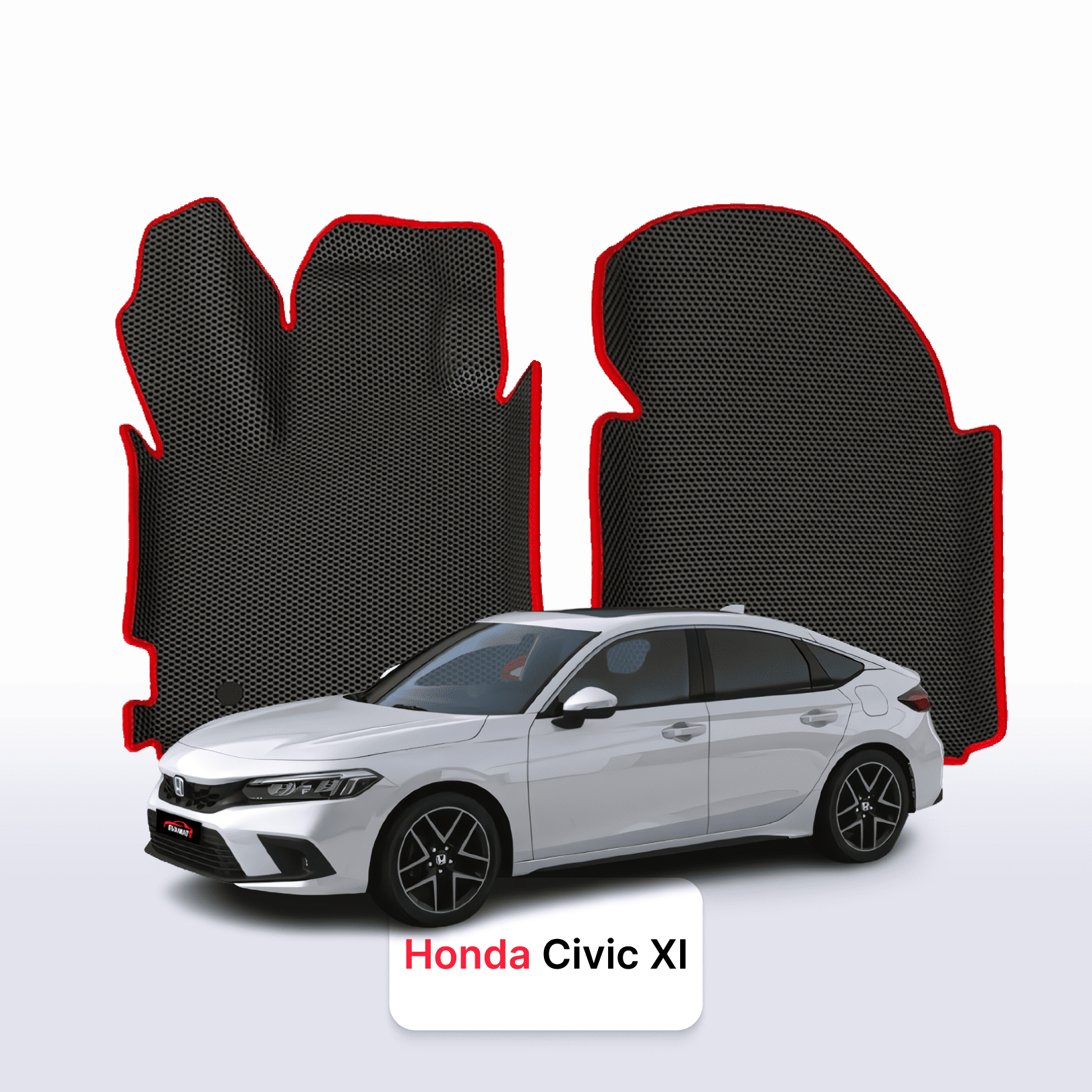 Car mats EVAMATS for Honda Civic 11 gen 2021-2025 year HATCHBACK 5 door