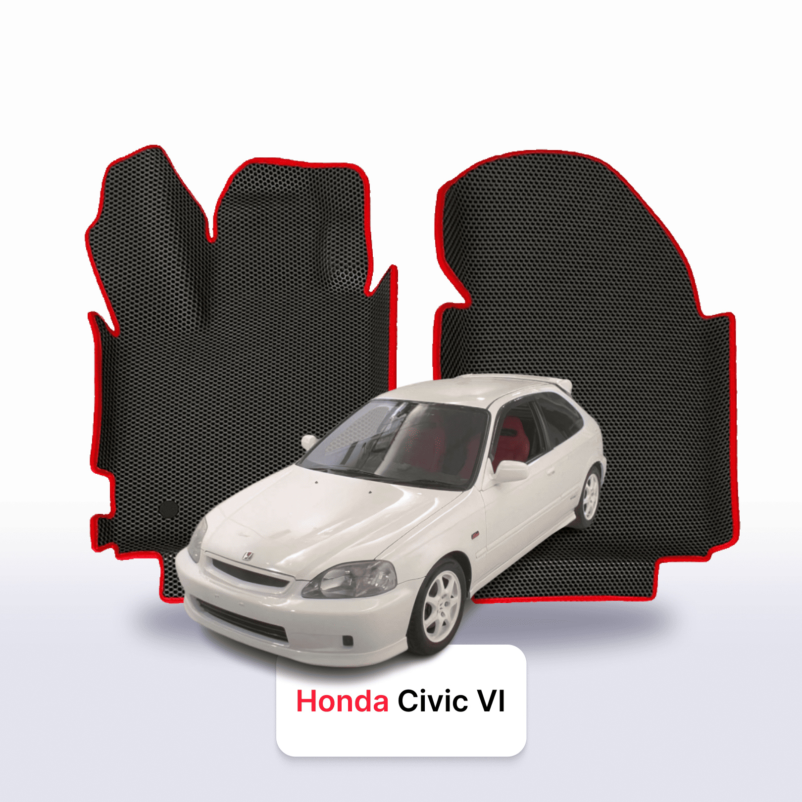Car mats EVA for Honda Civic 6 gen 1995-2001 year HATCHBACK 3 door