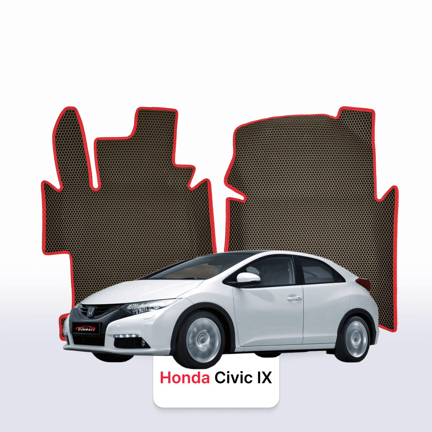 Car mats EVAMATS for Honda Civic 9 gen 2011-2017 year HATCHBACK 5 door