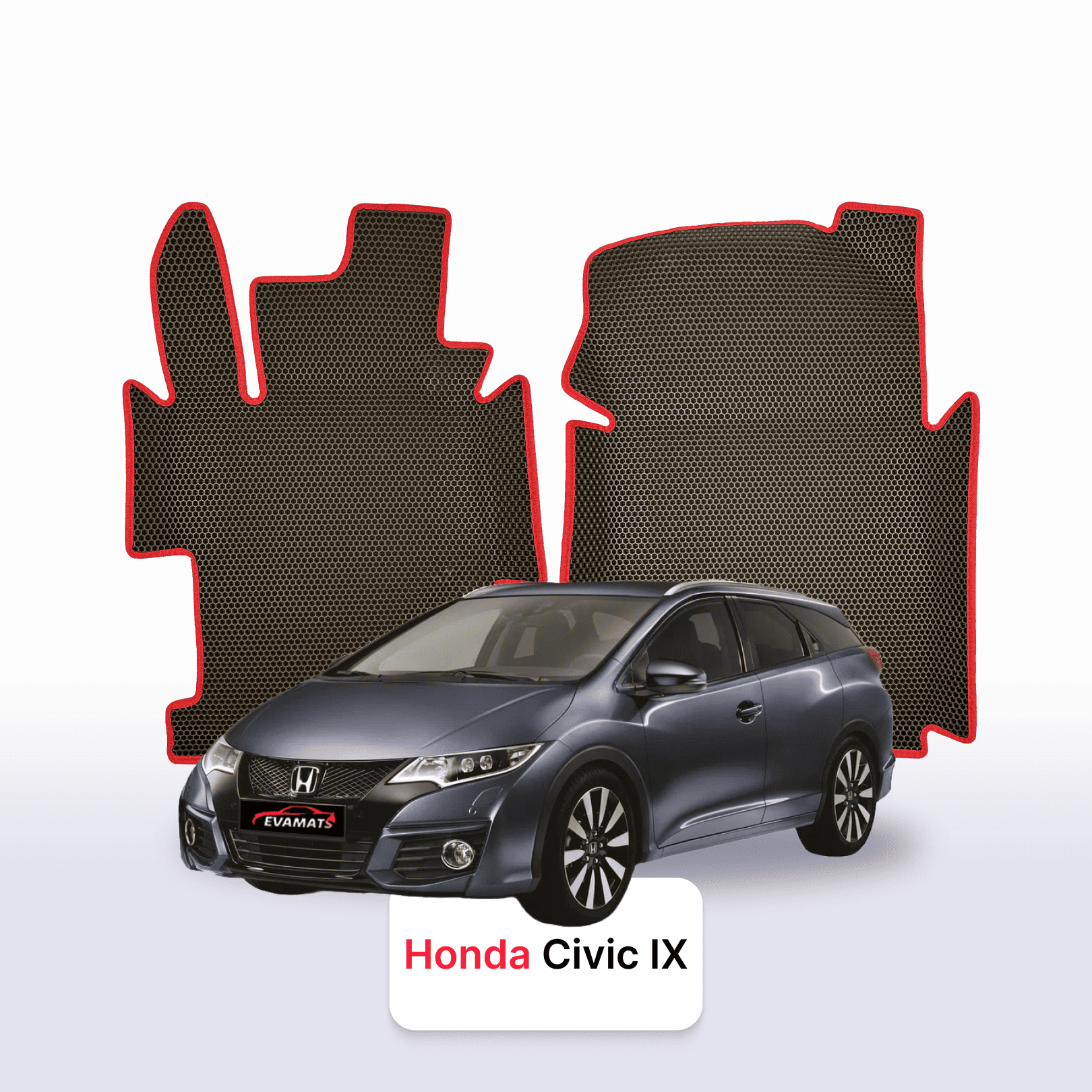 Car mats EVAMATS for Honda Civic 9 gen 2011-2017 year STATION WAGON