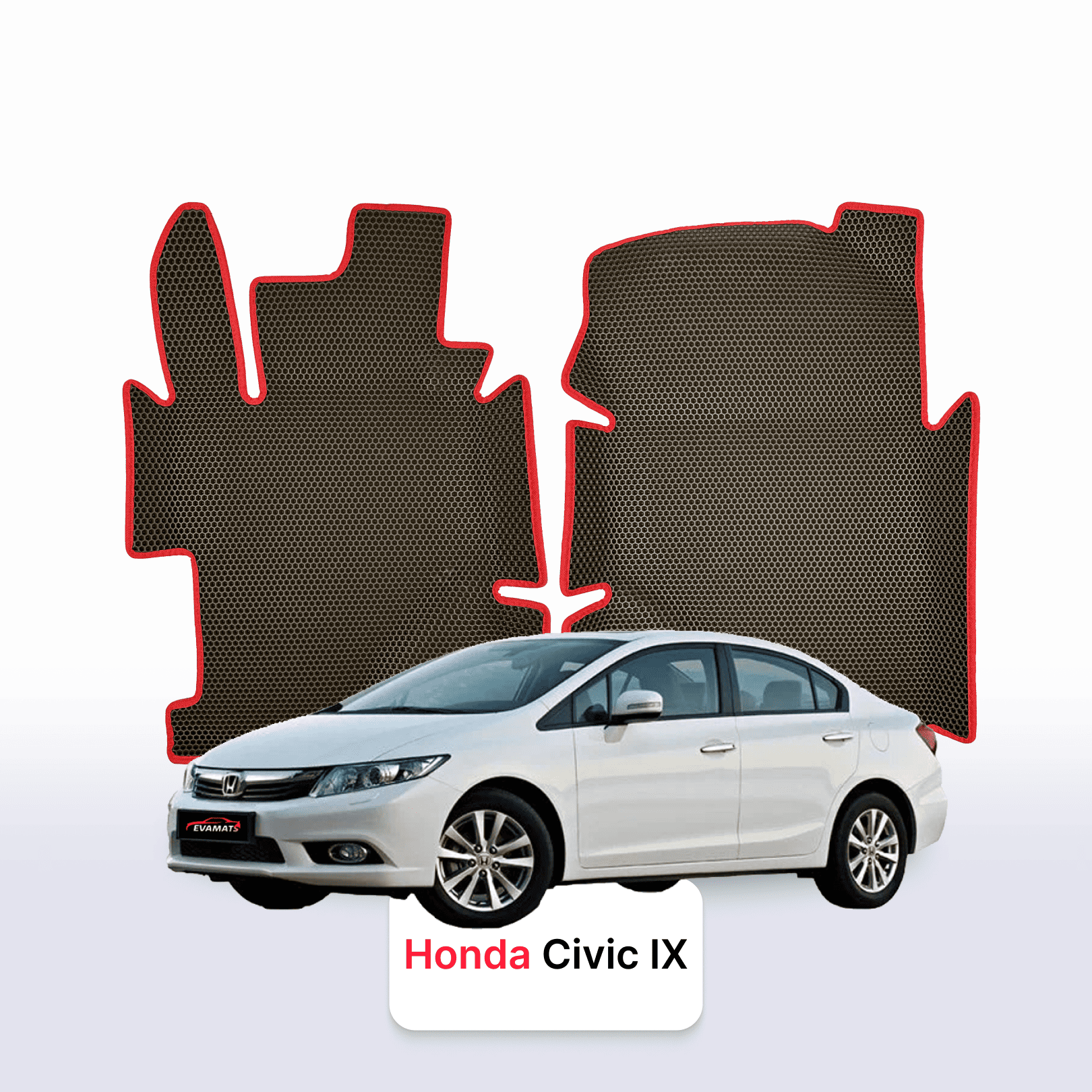 Car mats EVAMATS for Honda Civic 9 gen 2011-2017 year SEDAN