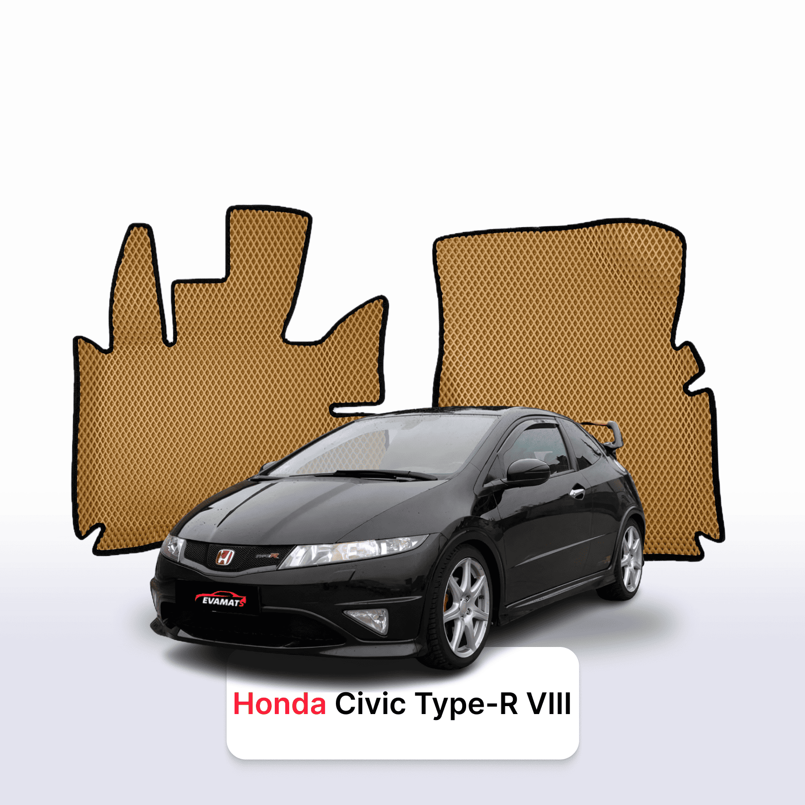Car mats EVAMATS for Honda Civic Type-R 8 gen 2005-2012 year HATCHBACK 5 door