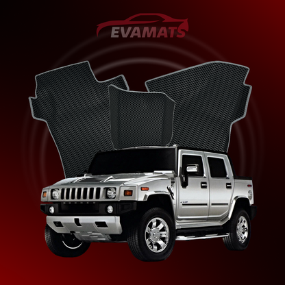 Fußmatten EVAMATS für Hummer H2 1 Gen 2002-2009 Jahr PICK-UP Doppelkabine