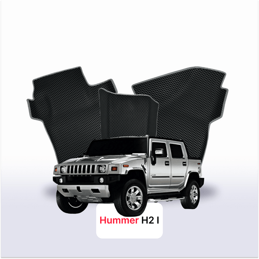 Car mats EVAMATS for Hummer H2 1 gen 2002-2009 year PICK-UP double cabin