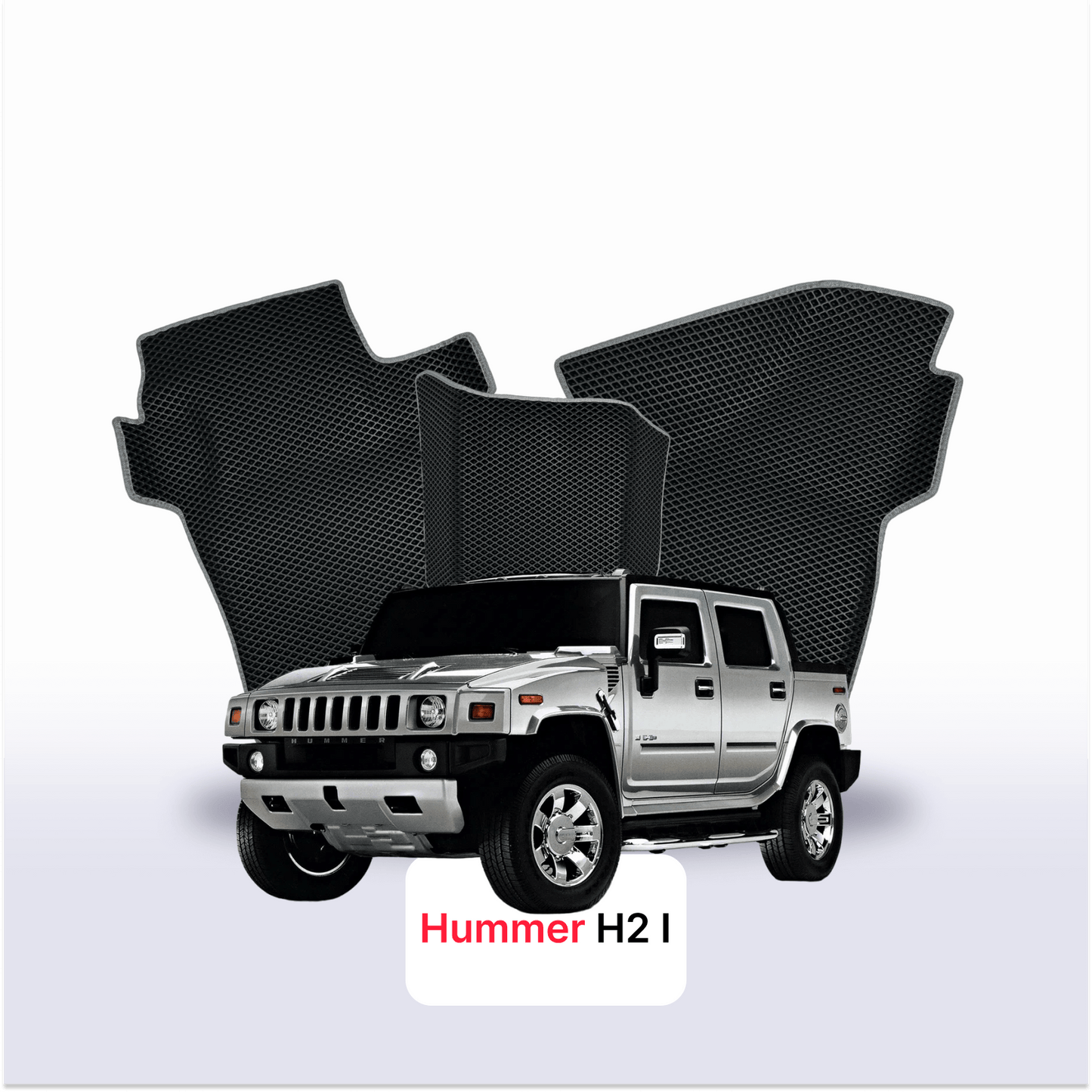 Car mats EVA for Hummer H2 1 gen 2002-2009 year PICK-UP double cabin