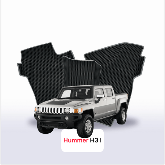 Car mats EVA for Hummer H3 1 gen 2005-2010 year PICK-UP double cabin