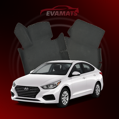 Tappetini per auto EVAMATS per Hyundai Accent 5 gen 2017-2023 anno BERLINA