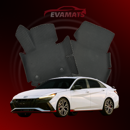 Car mats EVAMATS for Hyundai Avante N 1 gen 2021-2025 year SEDAN