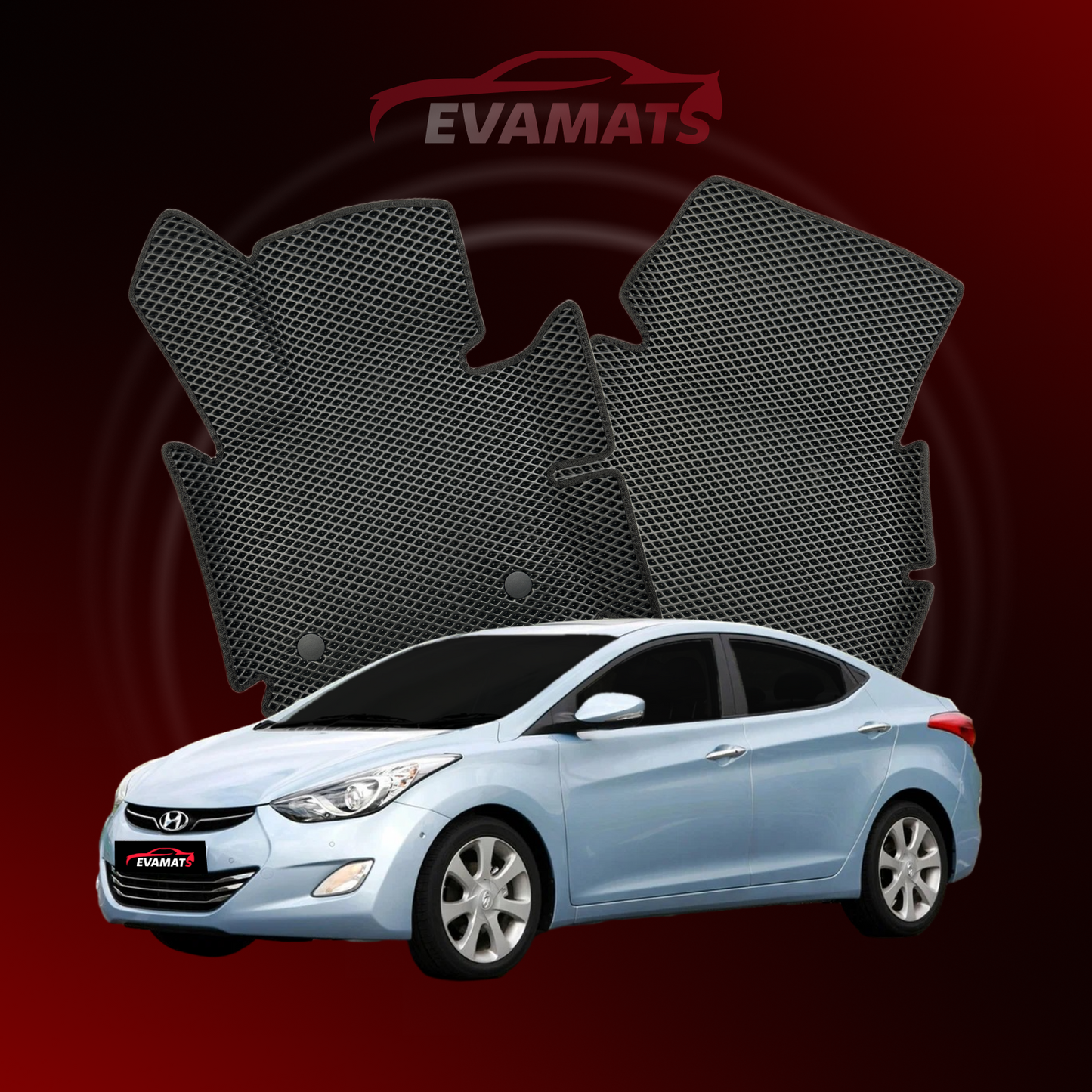 Car mats EVAMATS for Hyundai Avante(MD) 5 gen 2010-2015 year SEDAN