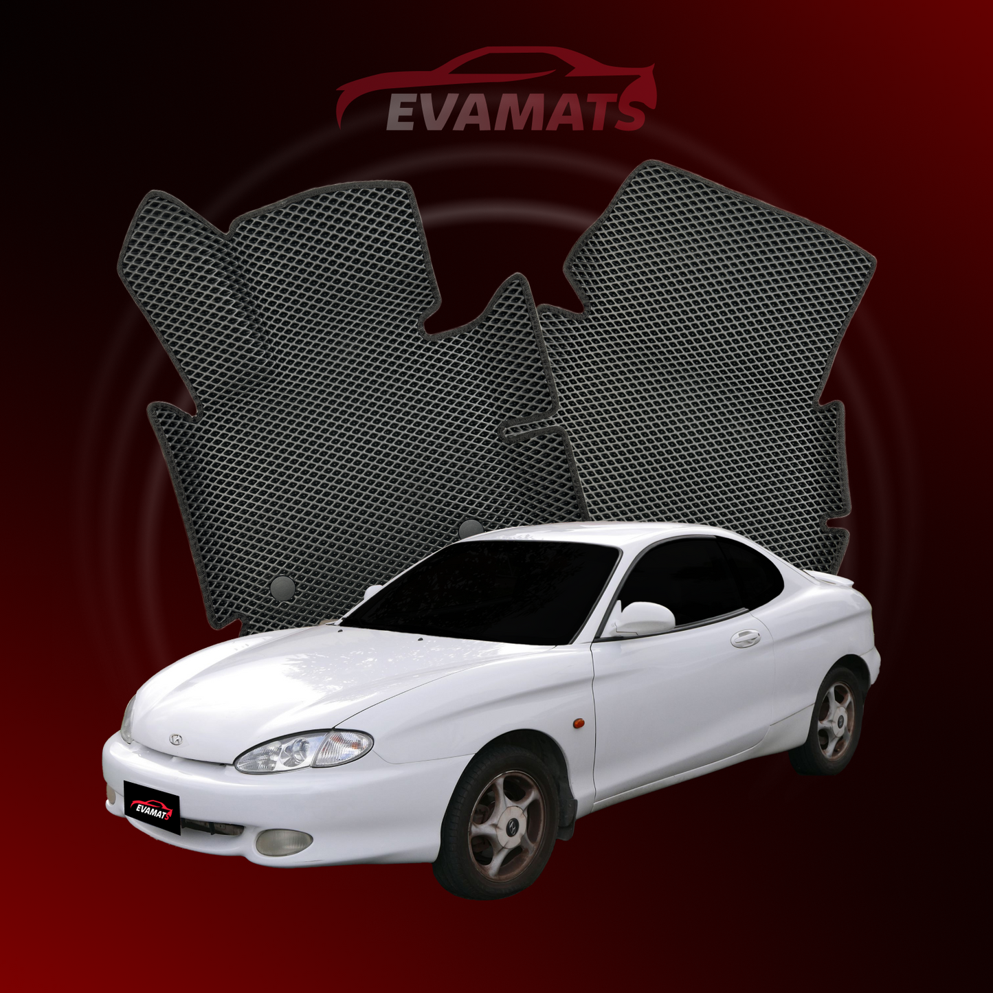 Car mats EVAMATS for Hyundai Coupe(Tuscani) 1 gen 1996-2001 year COUPE